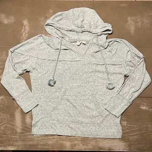 Roxy Heathered Green Hooded Lightweight Pullover EUC Medium